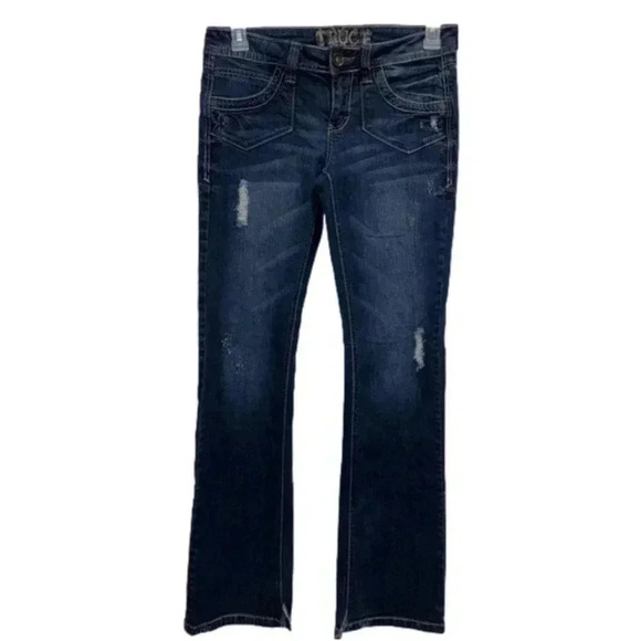 Distressed Truce Ripped Jeans Size 7 Juniors - Picture 1 of 9